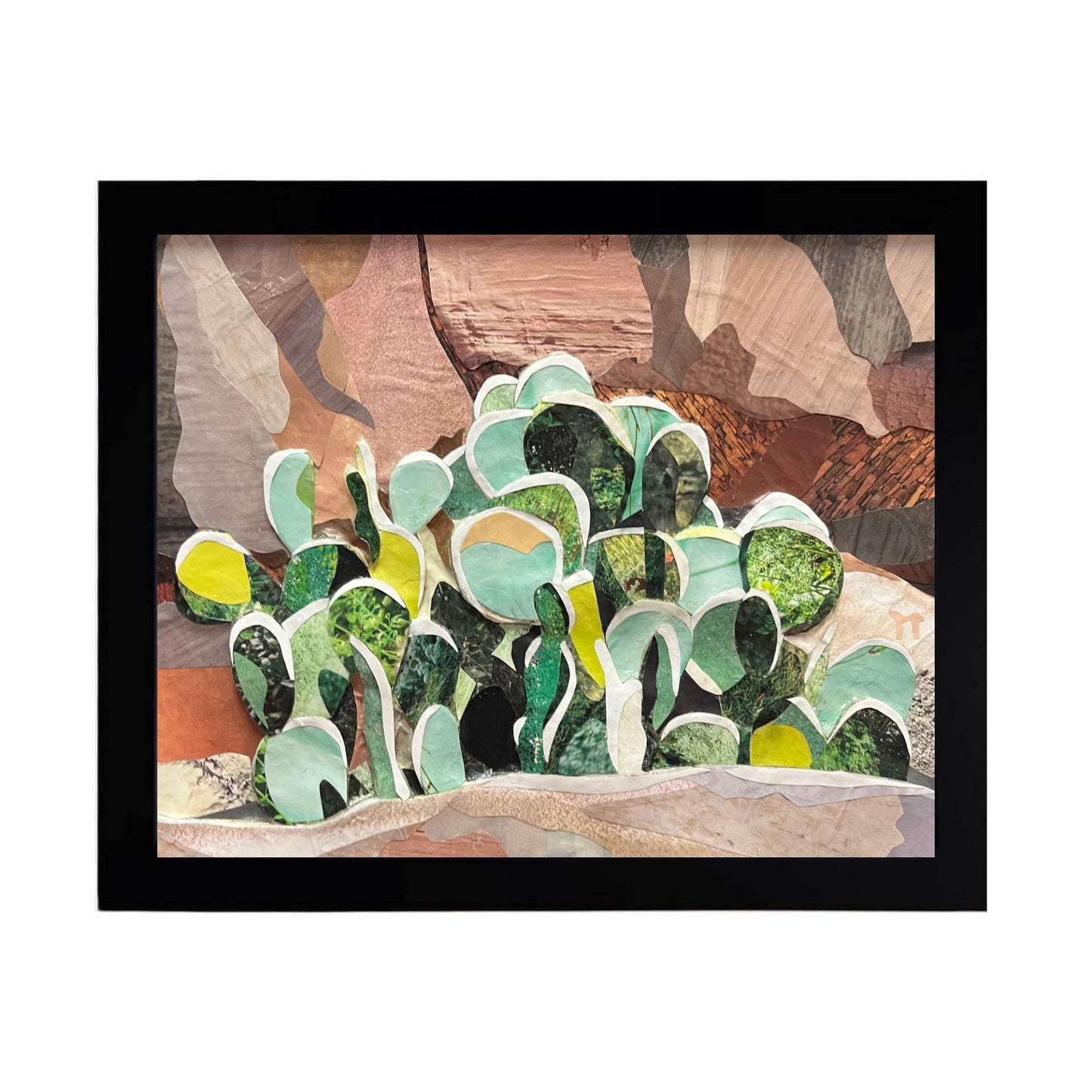 Happy Cactus - Framed Print - Print