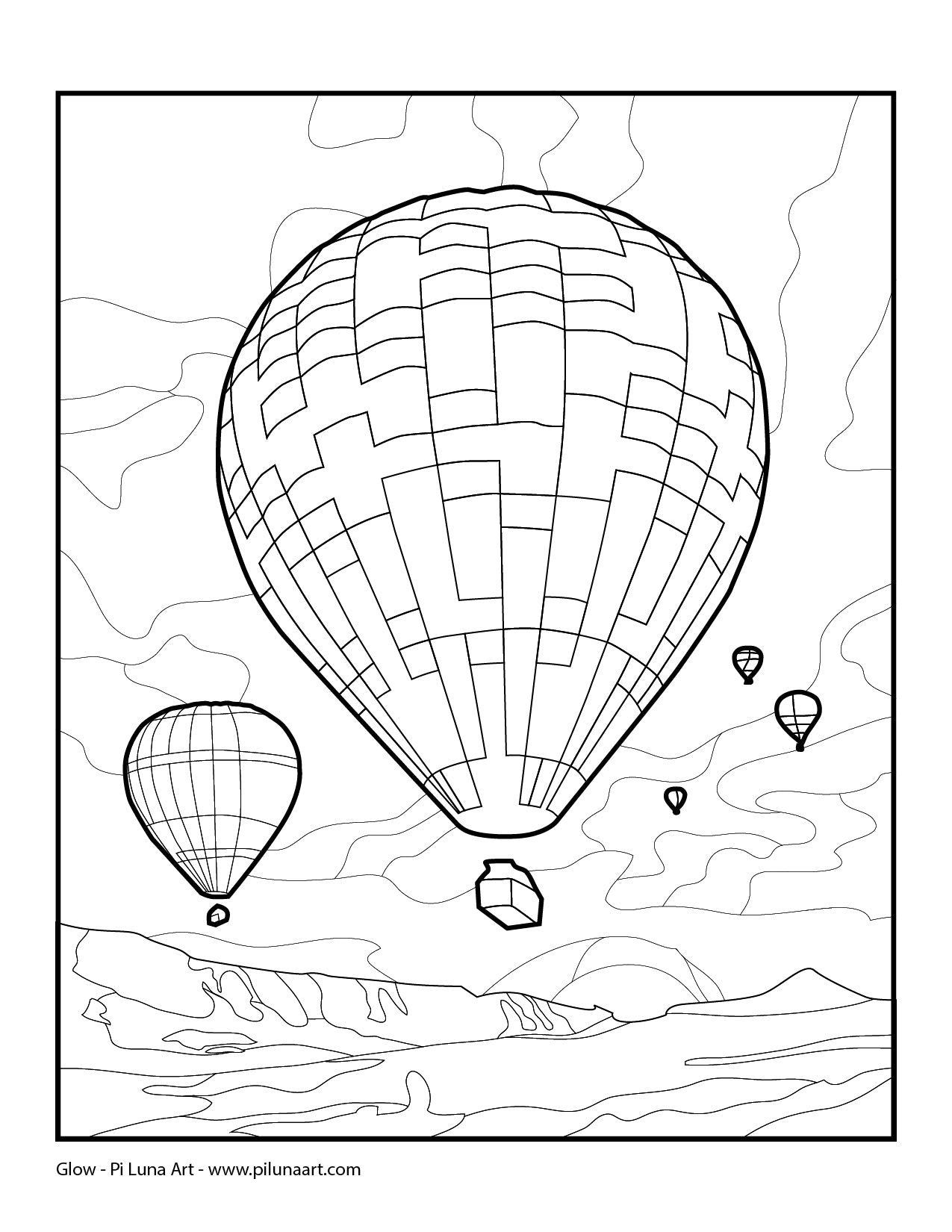 Glow - Coloring Page