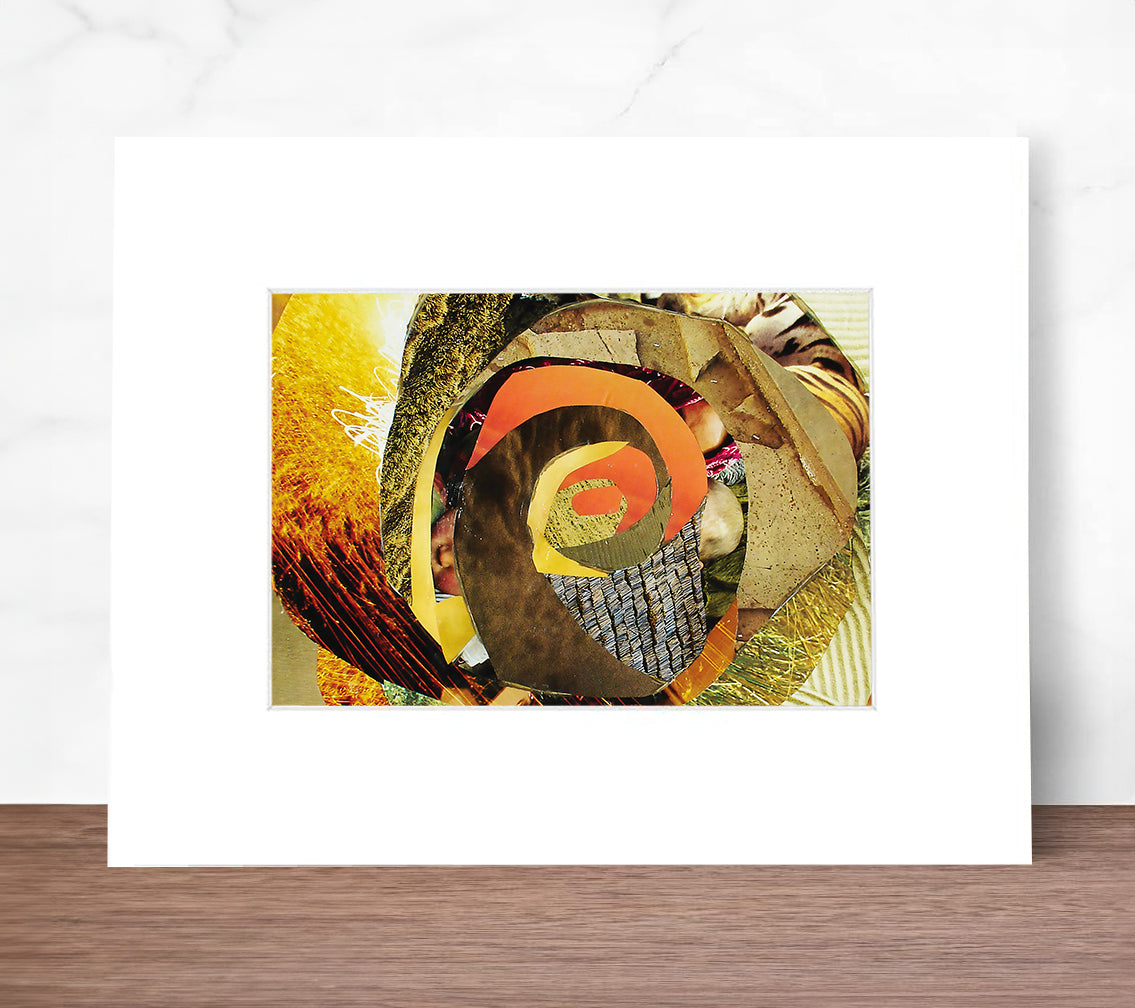 Harvesting the Center - Matted Print