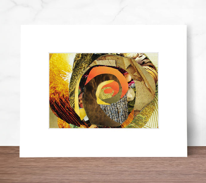 Harvesting the Center - Matted Print