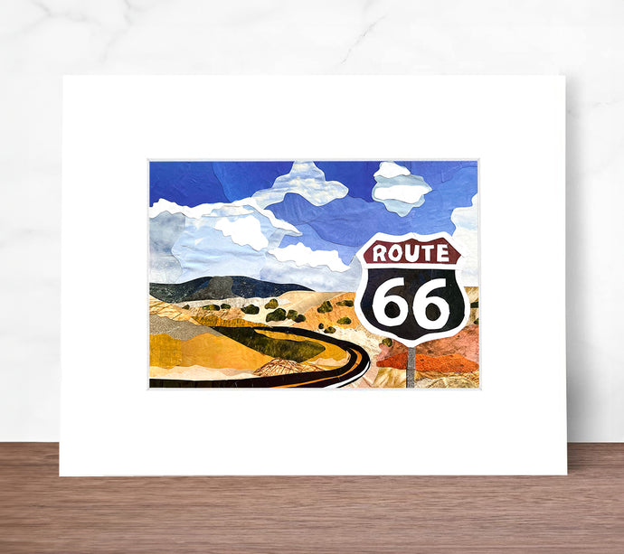 Route.66 - Matted Print
