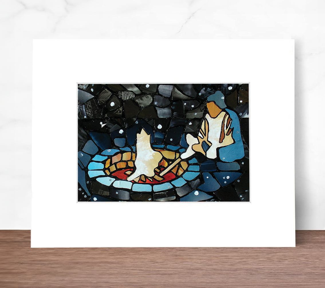Tending the Fire - Print