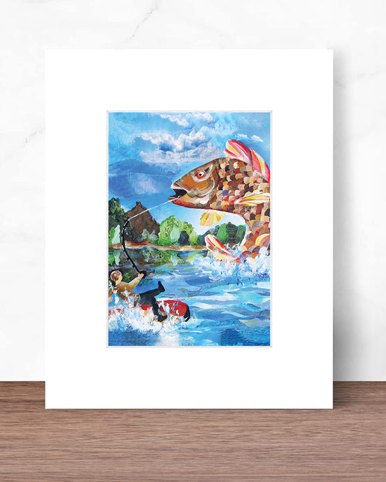 The Catch - Matted Print