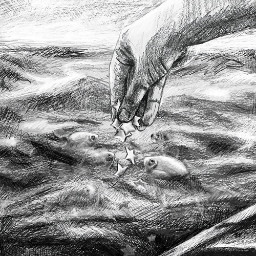 The Feast Sketch - Print