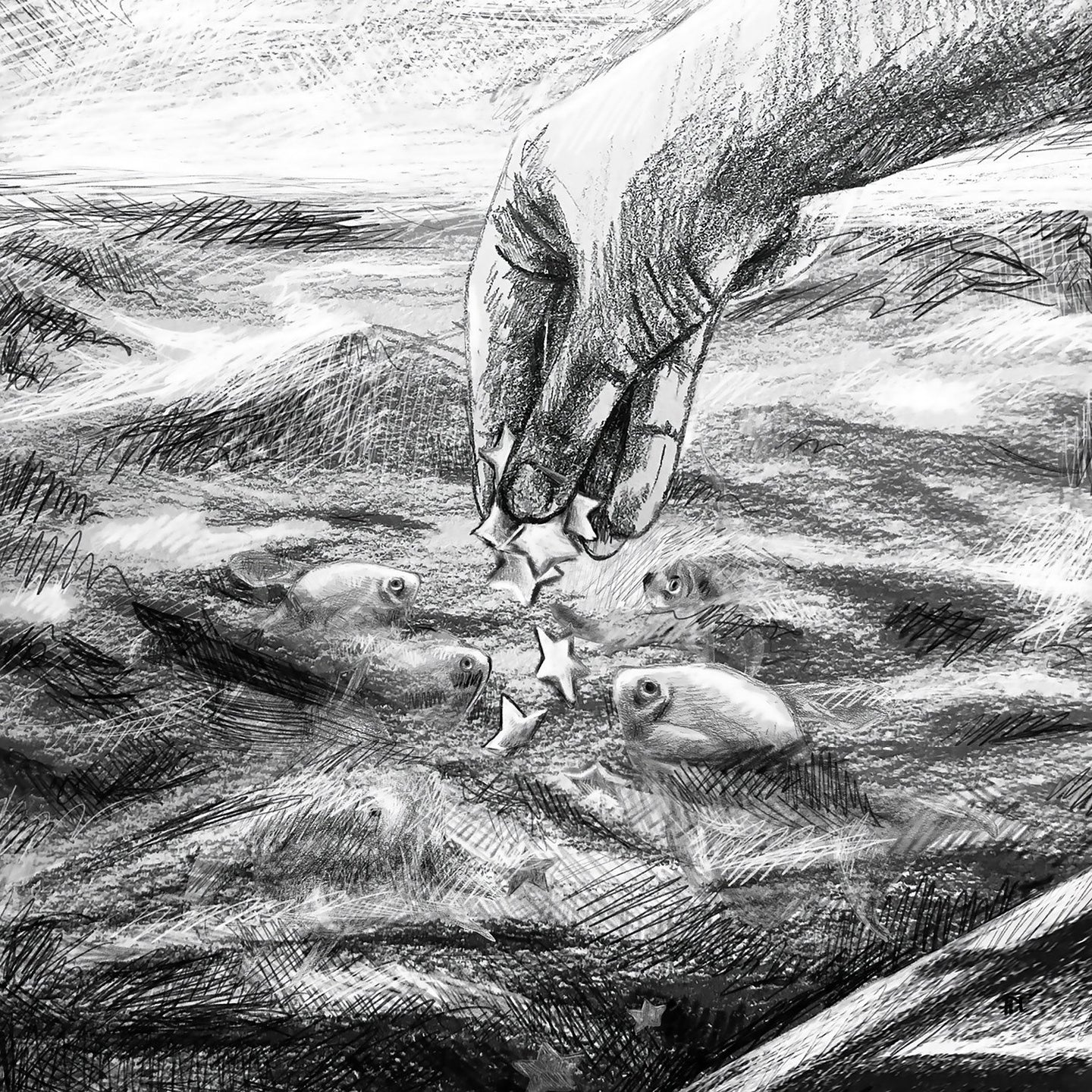 The Feast Sketch - Print